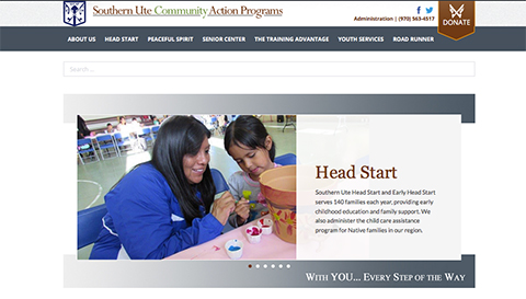 Southern Ute Community Action Programs Website Redesign